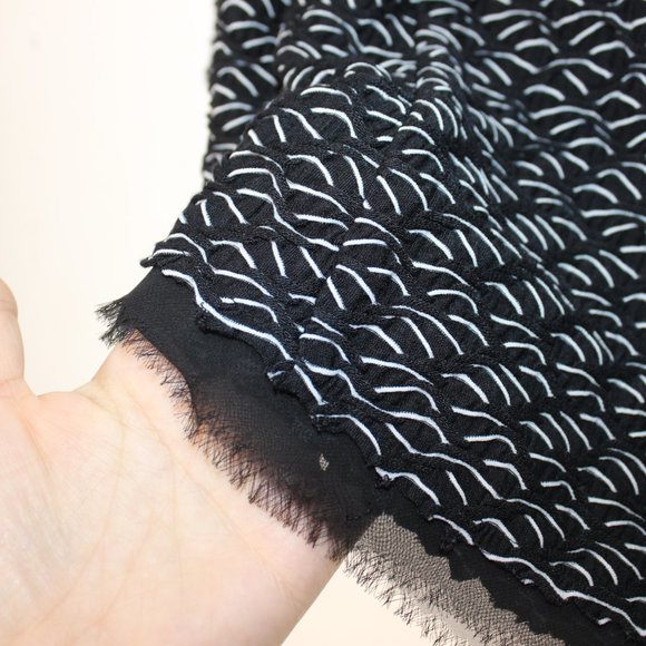 ANTHRO POSTMARK Black and White Textured Top S - Picture 3 of 7